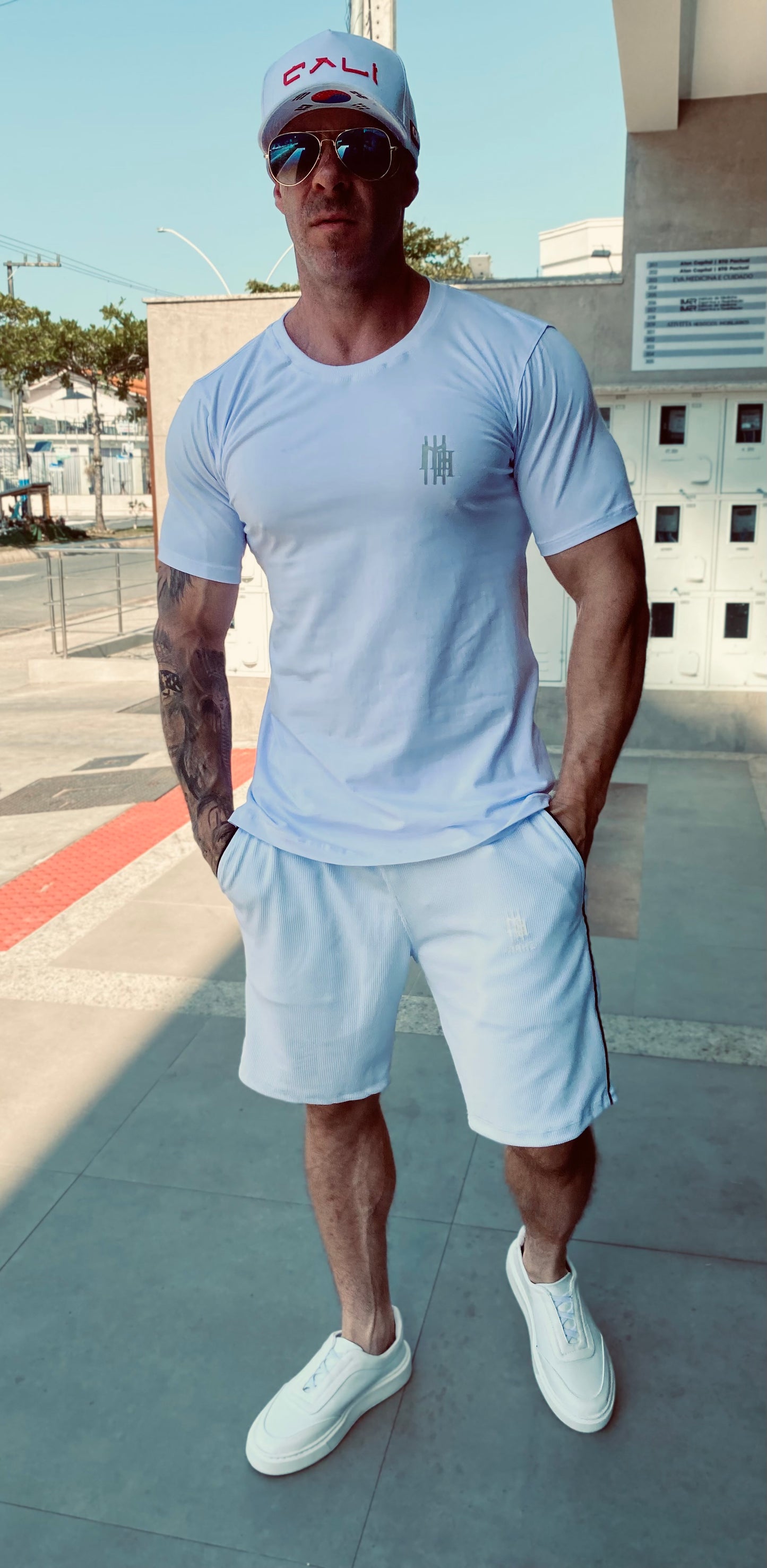 Camiseta Mahe White Silver