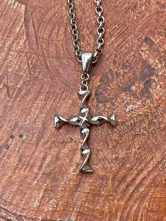 Silver Crucifix Chain