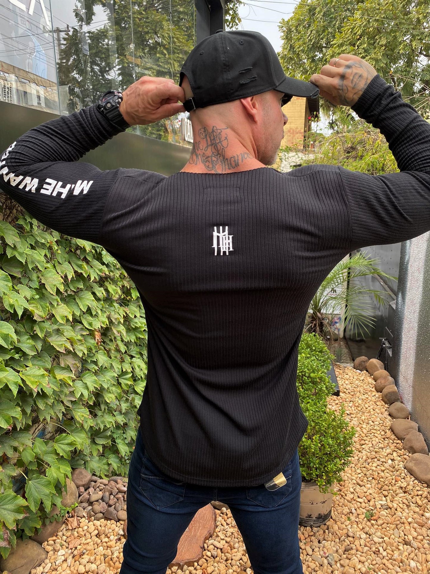 Camiseta Canelada Fall Black