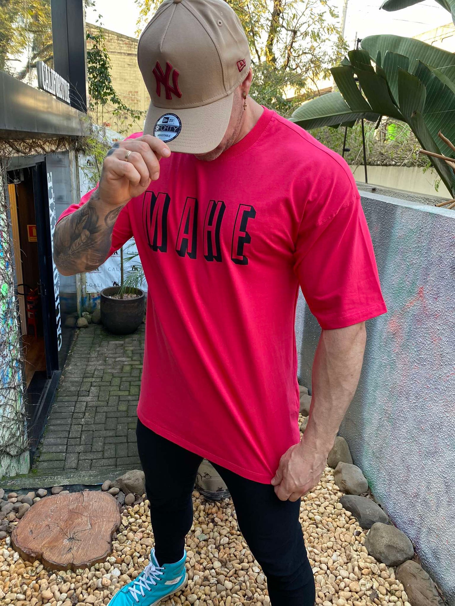 Camiseta Oversized Pink