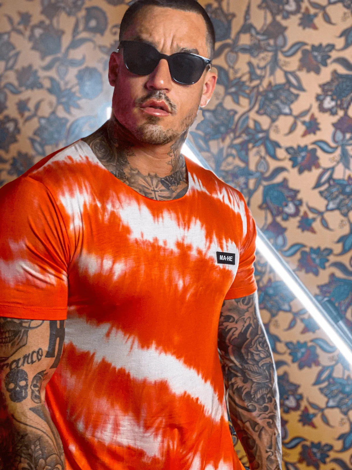 Camiseta Mahe tie dye em viscolycra