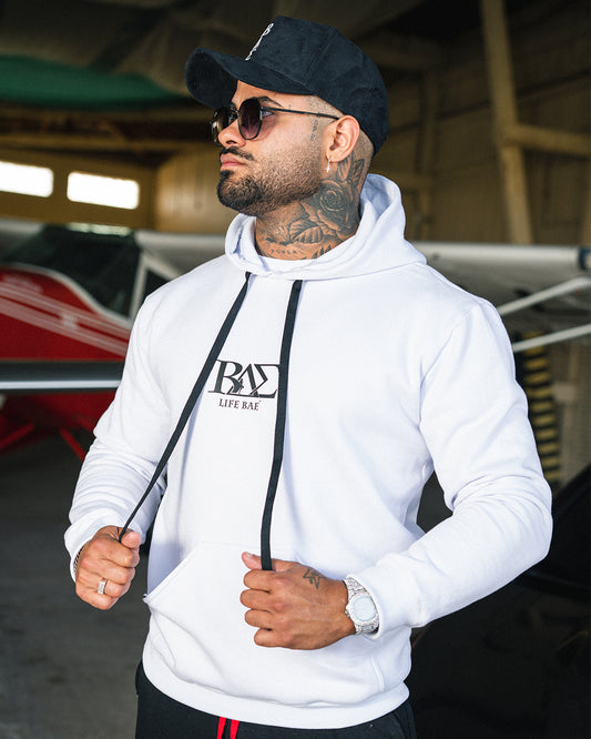 Moletom Canguru Life Bae White