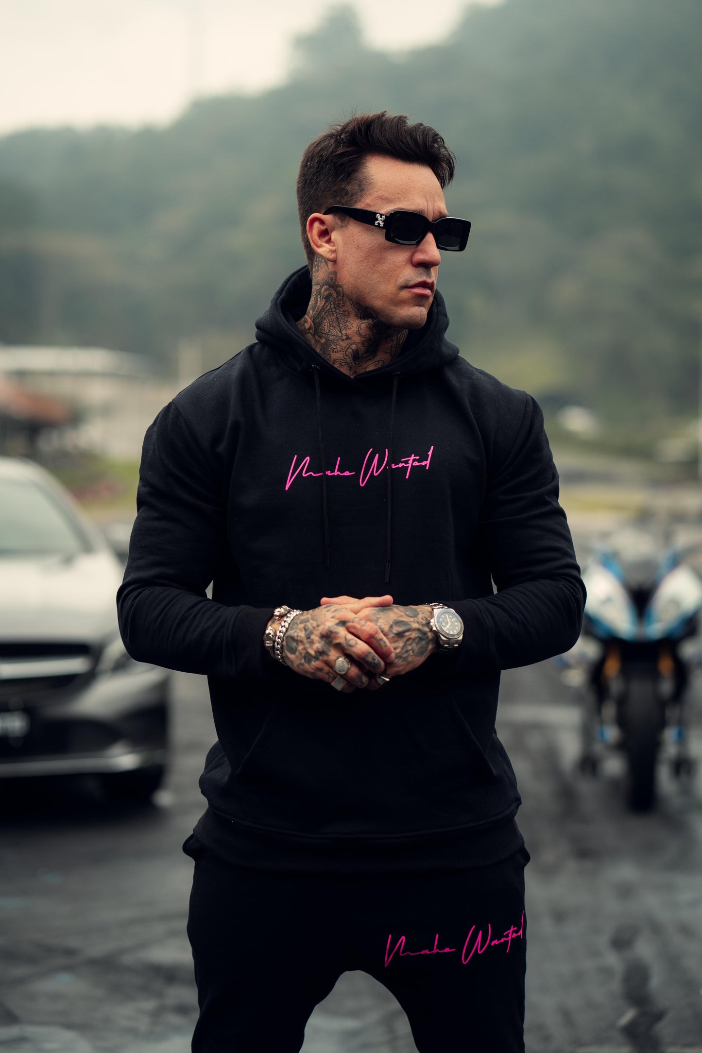 Conjunto Moletom Mahe Black Pink