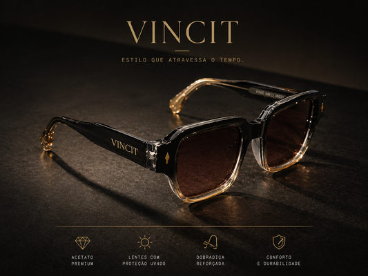 Óculos de Sol Vincit Underground Gold Black
