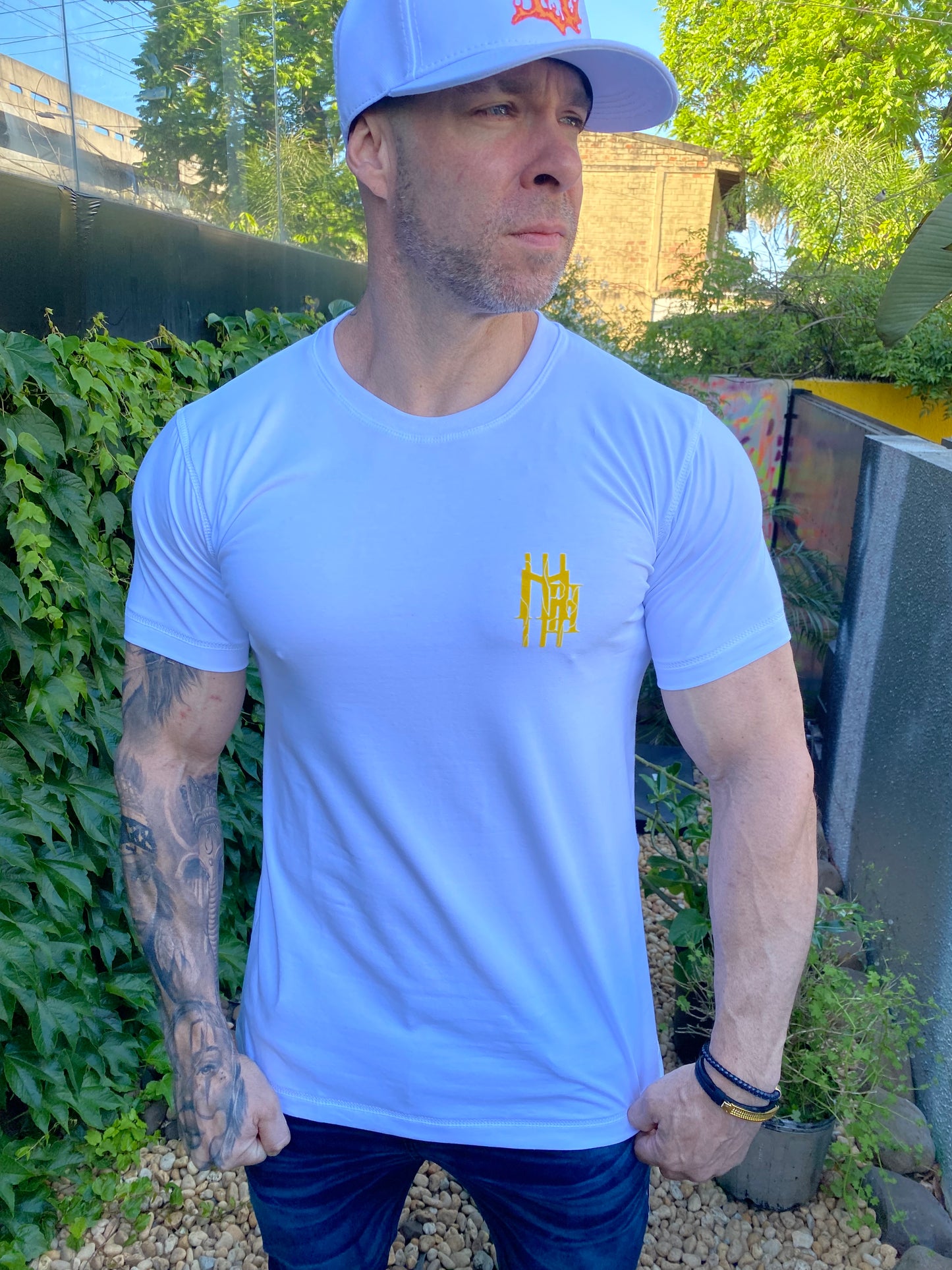 Camiseta Mahe White Yellow