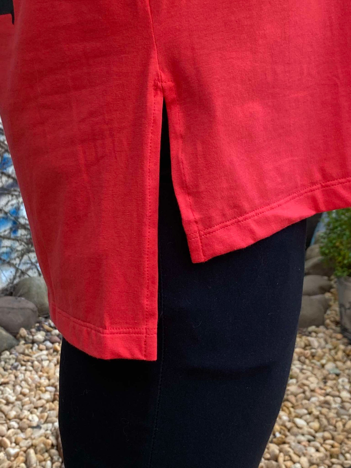 Camiseta Mahe Oversized Red Spray
