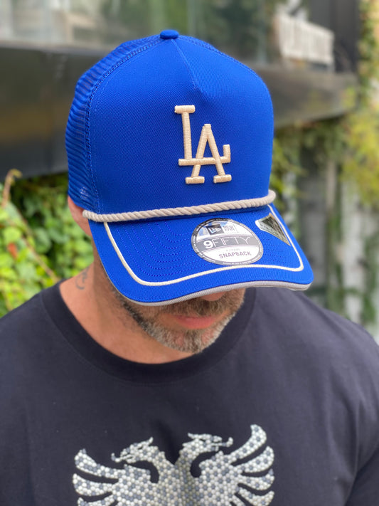 Boné New Era 9FIFTY A-Frame Trucker Los Angeles Dodgers Vintage Team Rope