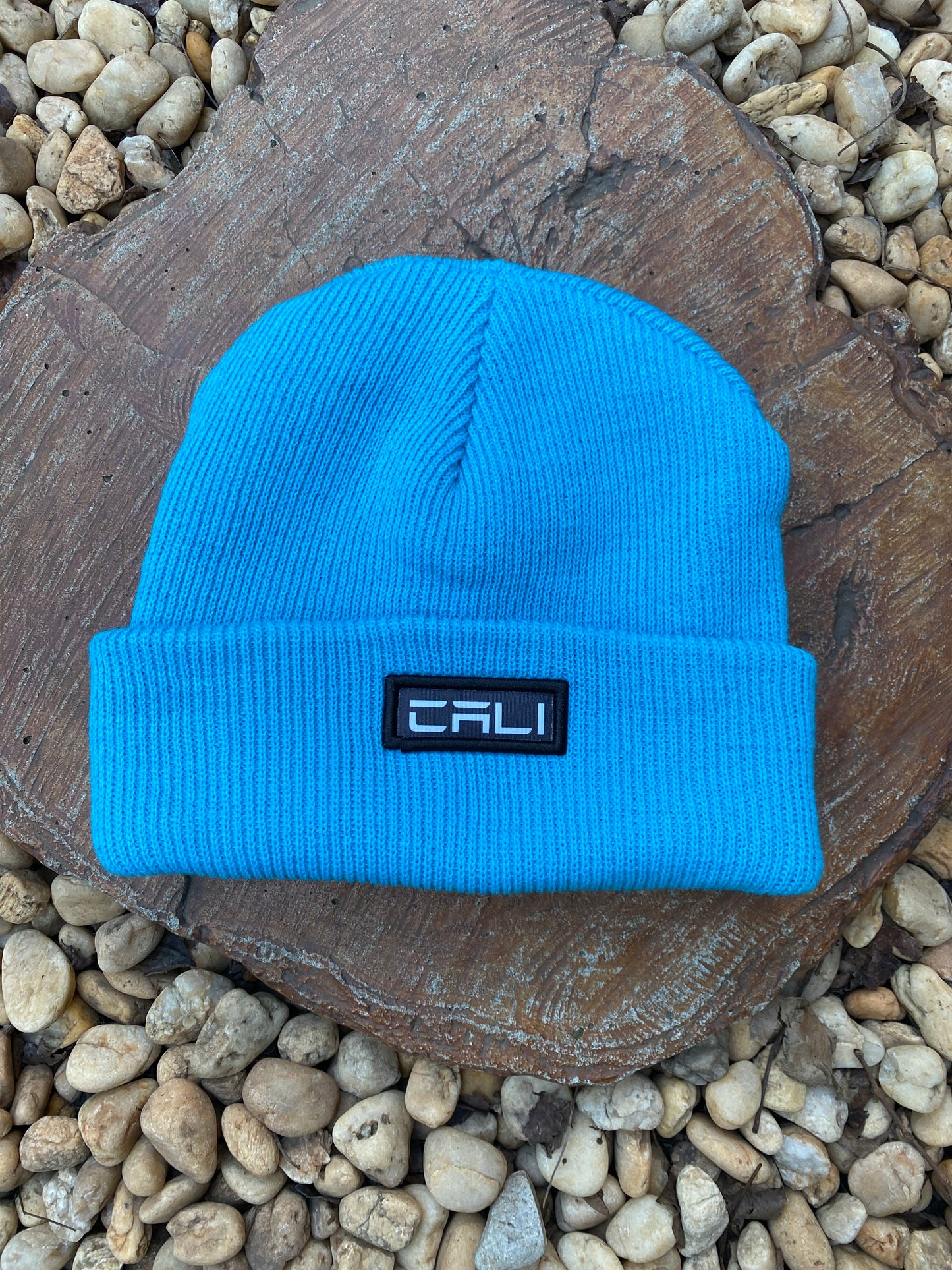 Gorro Canelado com Dobra Cali Blue