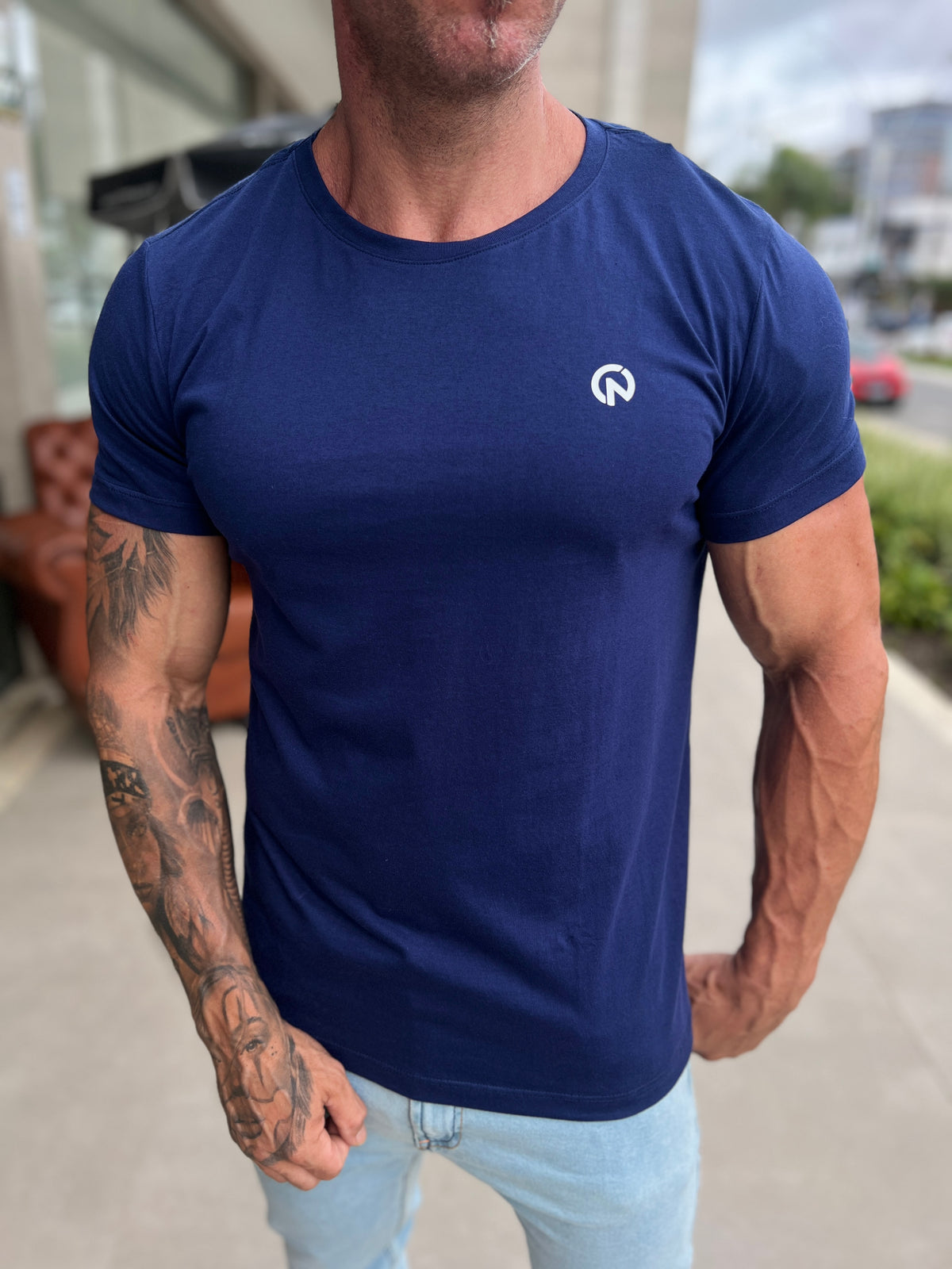 Camiseta Cosa Nostra azul marinho - foto 4 de 5