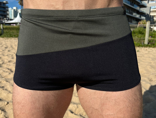 MSunga Praia- Secagem rápida Verde e Preta