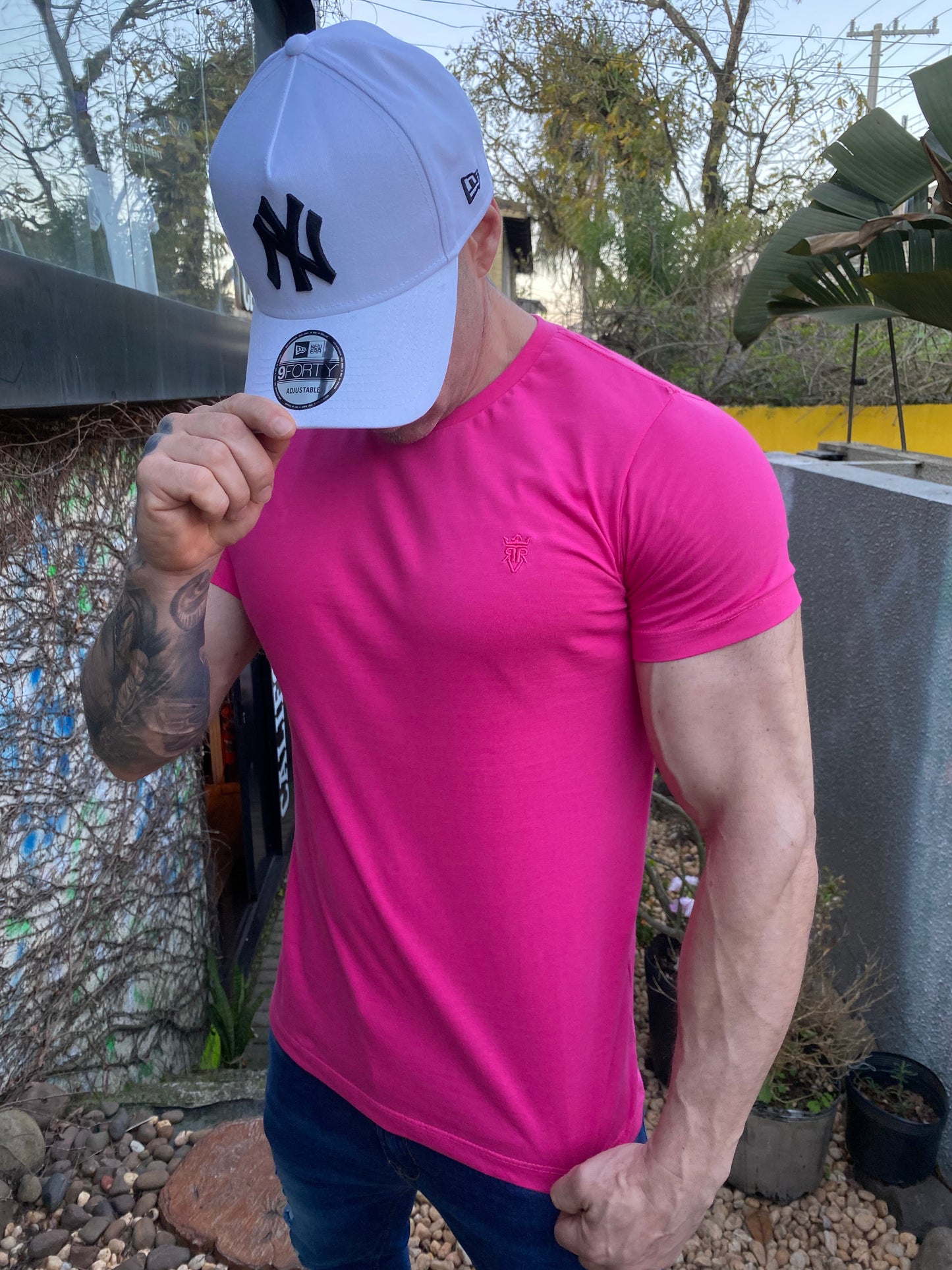Camiseta Algodão Pink
