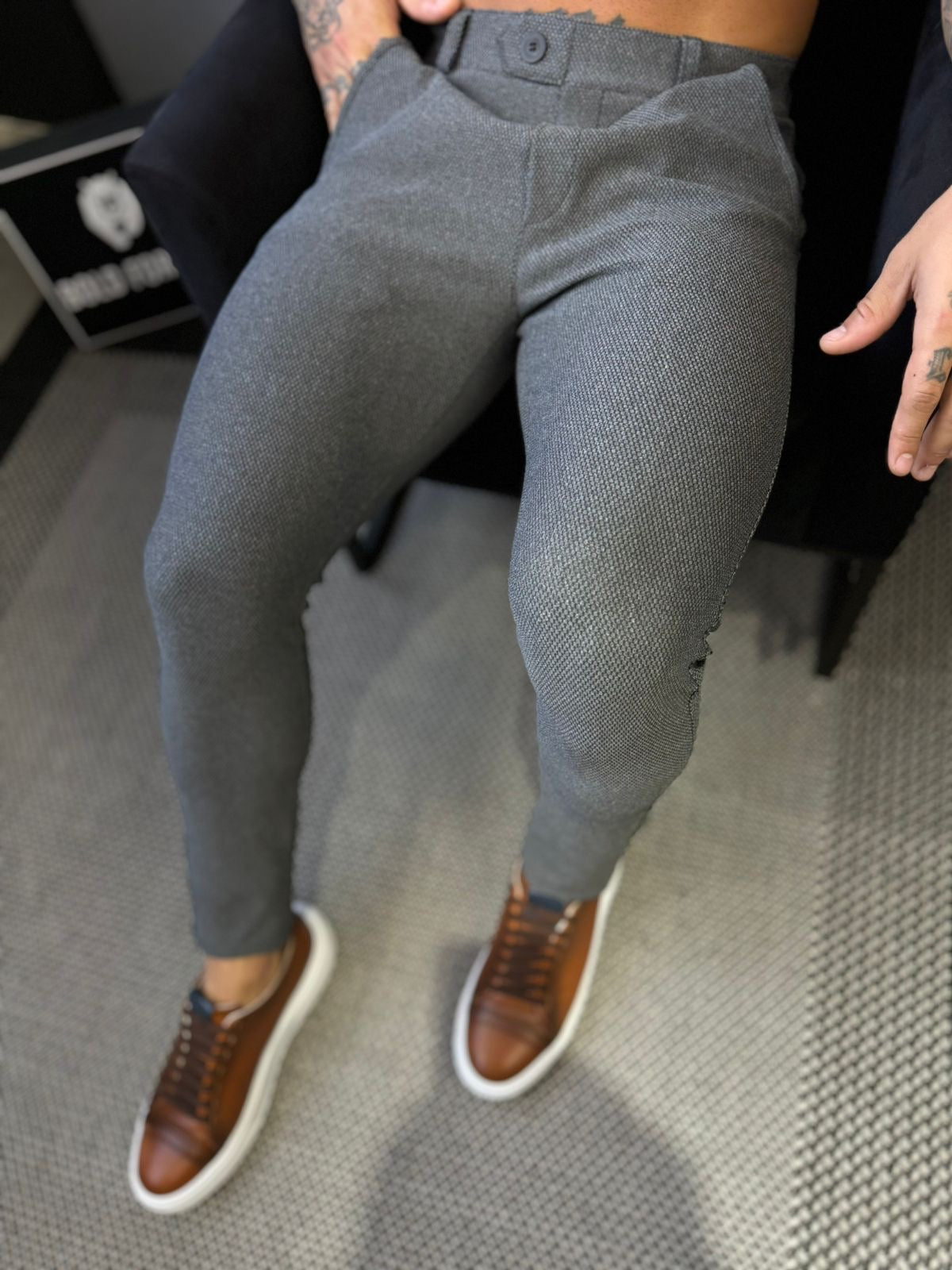 Calça Alfaiataria Premium Carbon
