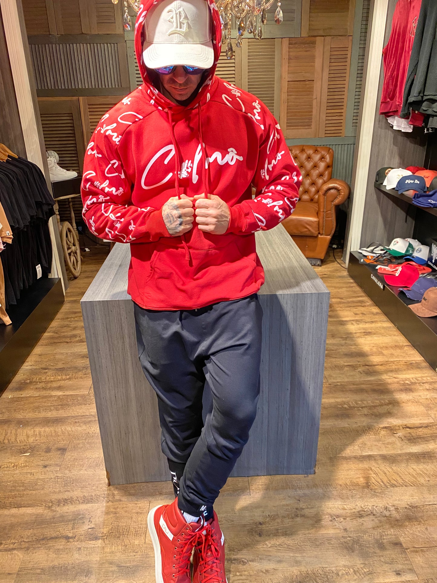 Moletom Canguru Calmo Red