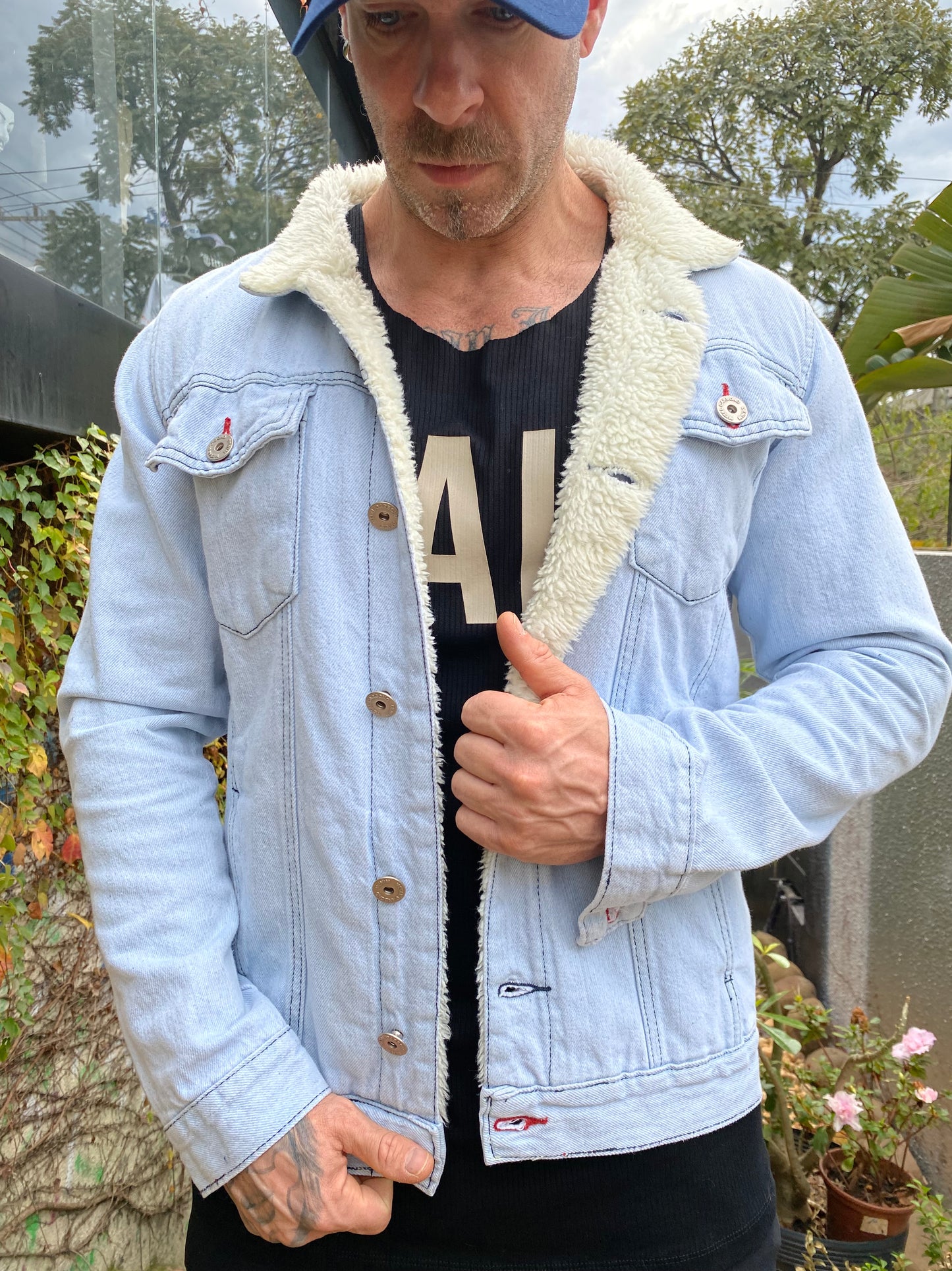 Jaqueta Jeans Forrada