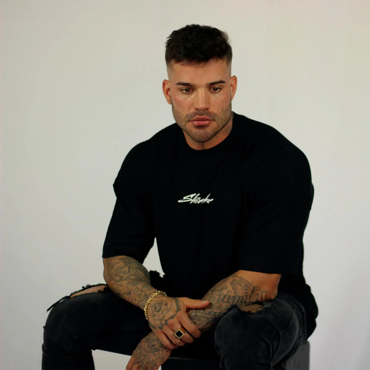 Camiseta Nothing Changes preta oversized - foto 3 de 4