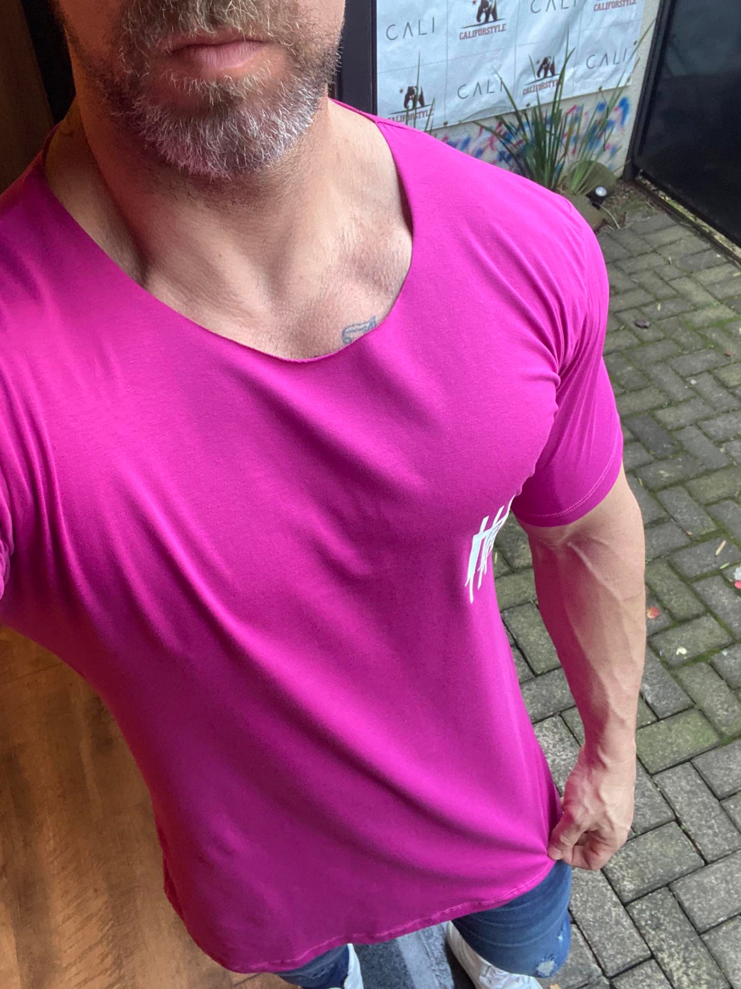 Camiseta Mahe Slim Pink
