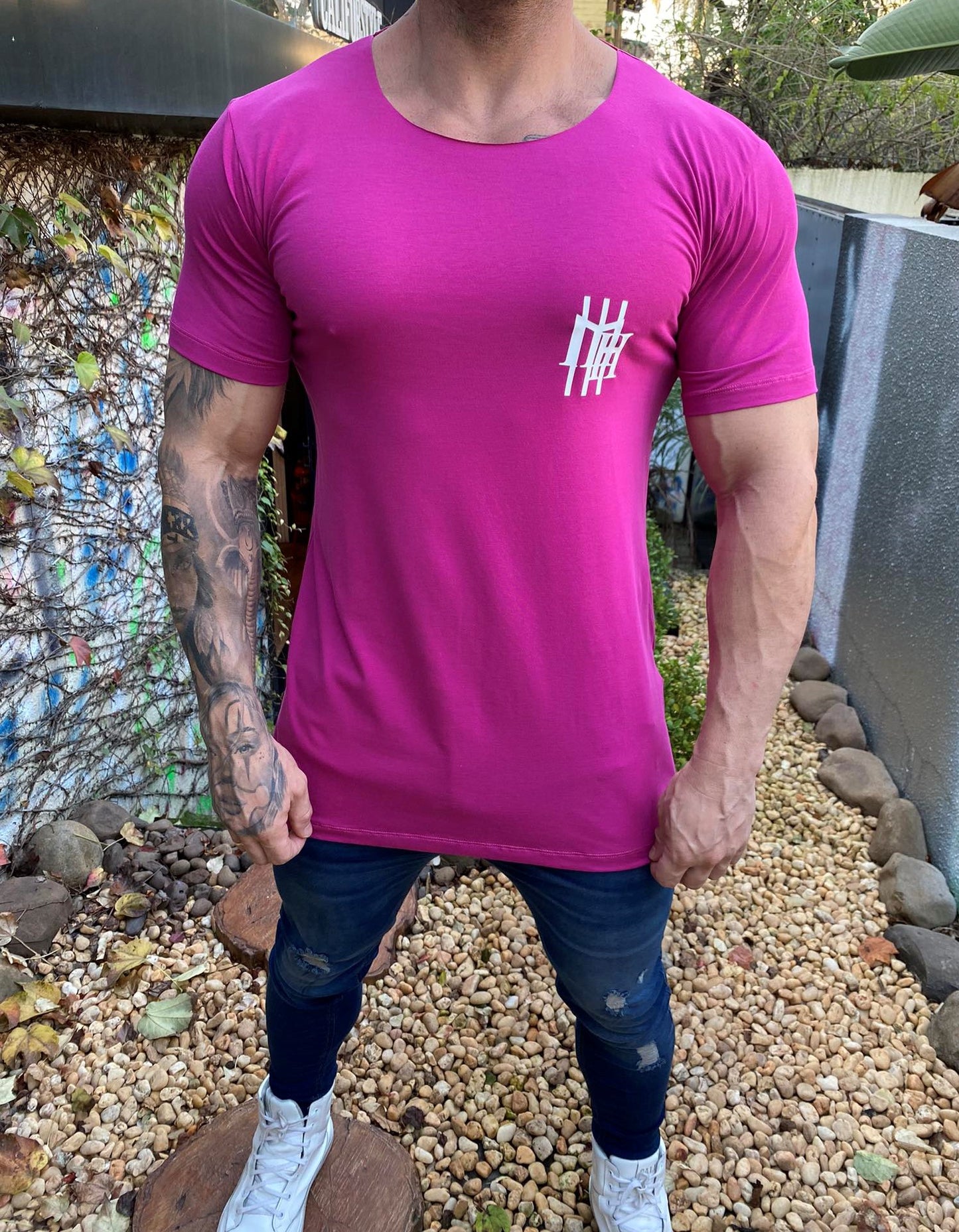 Camiseta Mahe Slim Pink