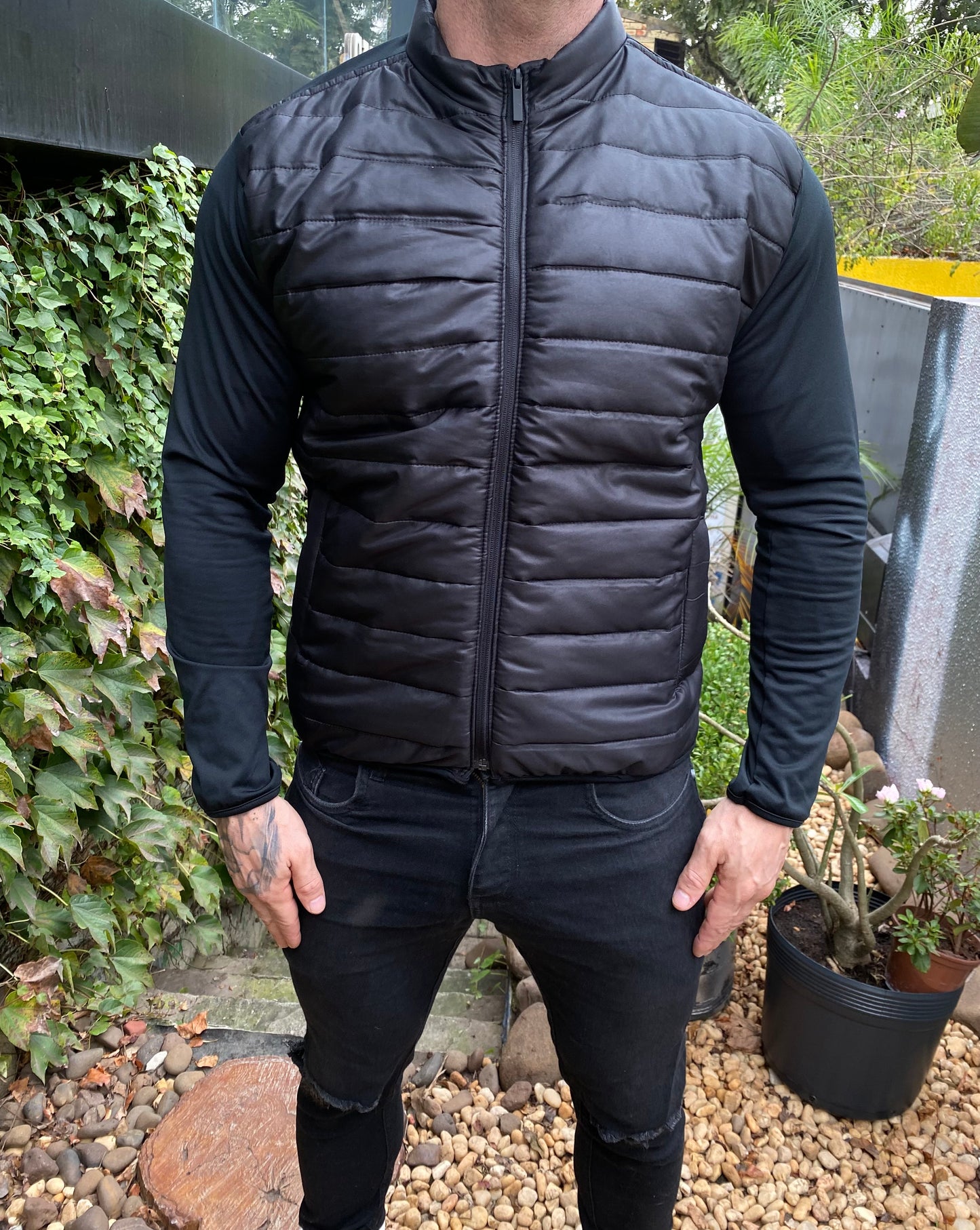 Jaqueta Tech Puffer Preta