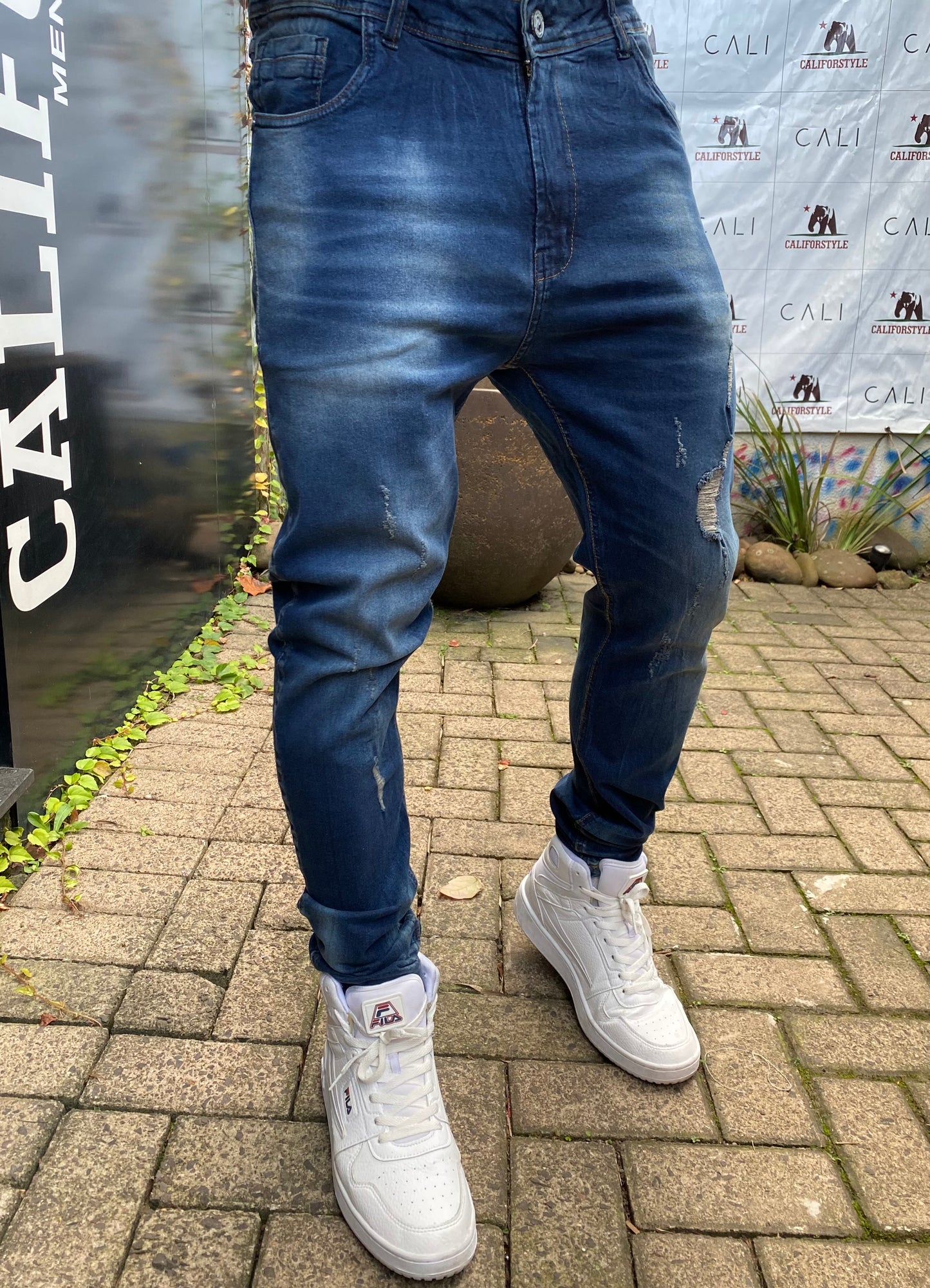 Calça Jeans Skinny Destroyer