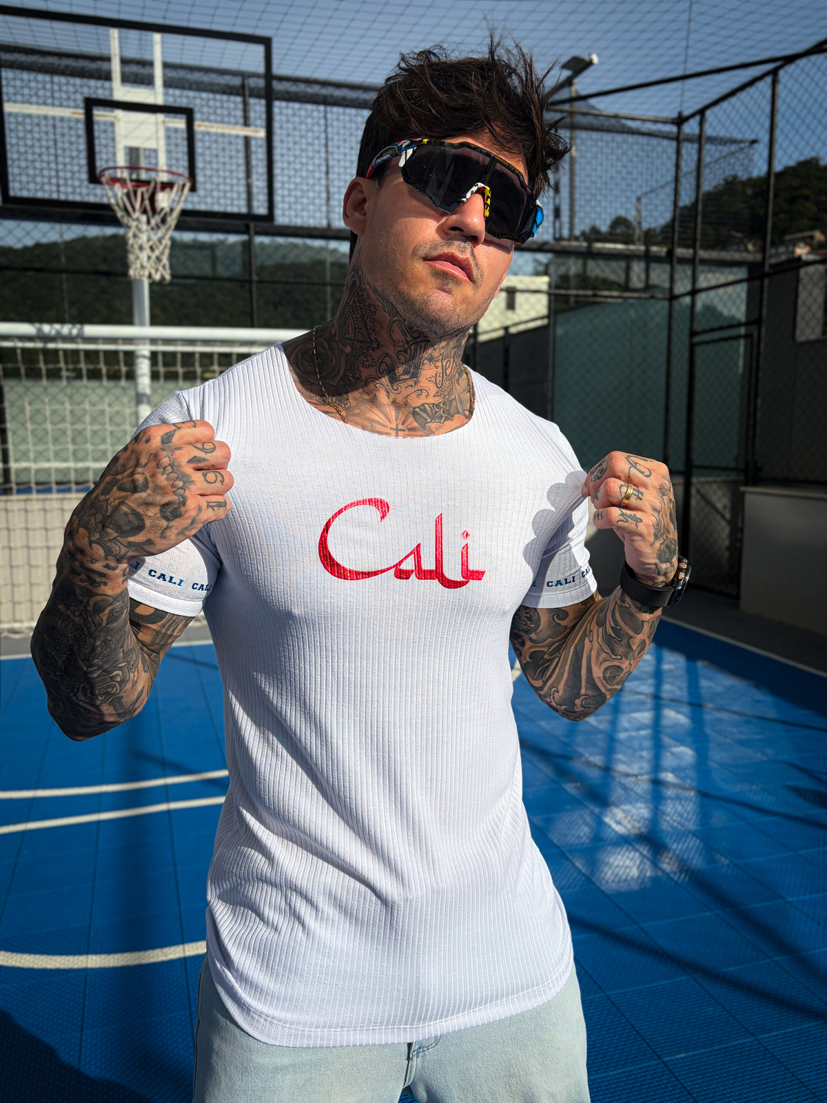 Camiseta Cali América canelada branca - foto 4 de 14