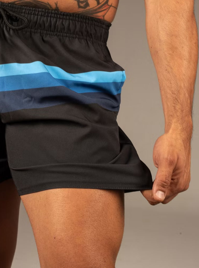 Shorts de praia bege