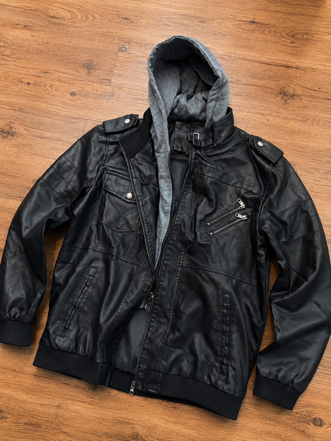 Jaqueta Urban Hood Black Forrada Capuz Moletom