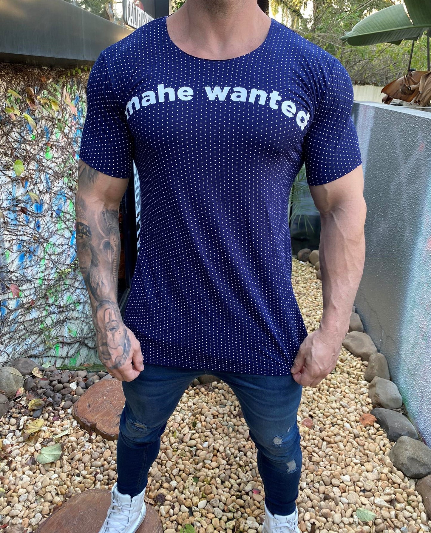 Camiseta Mahe Poa Marinho