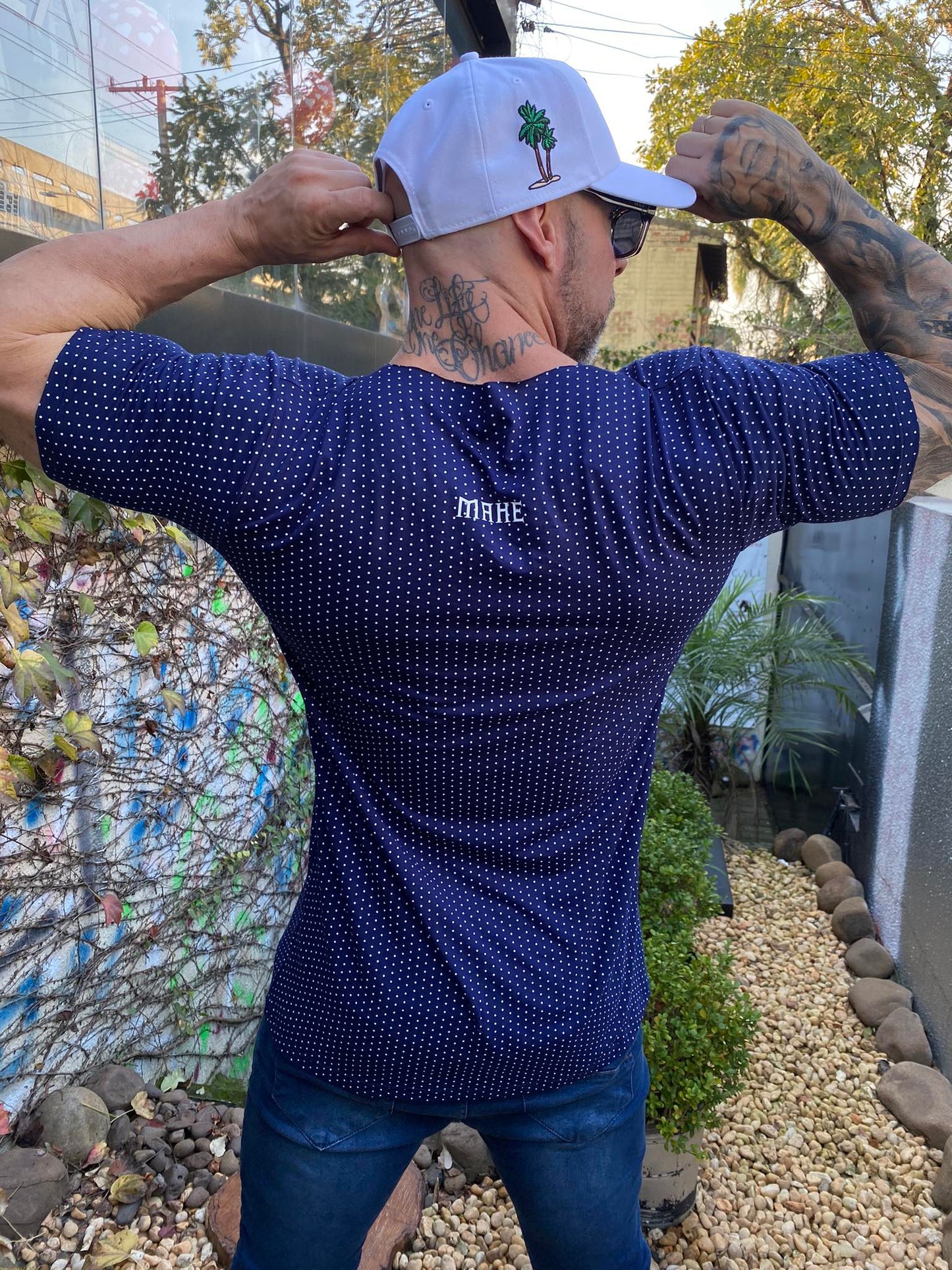Camiseta Mahe Poa Marinho