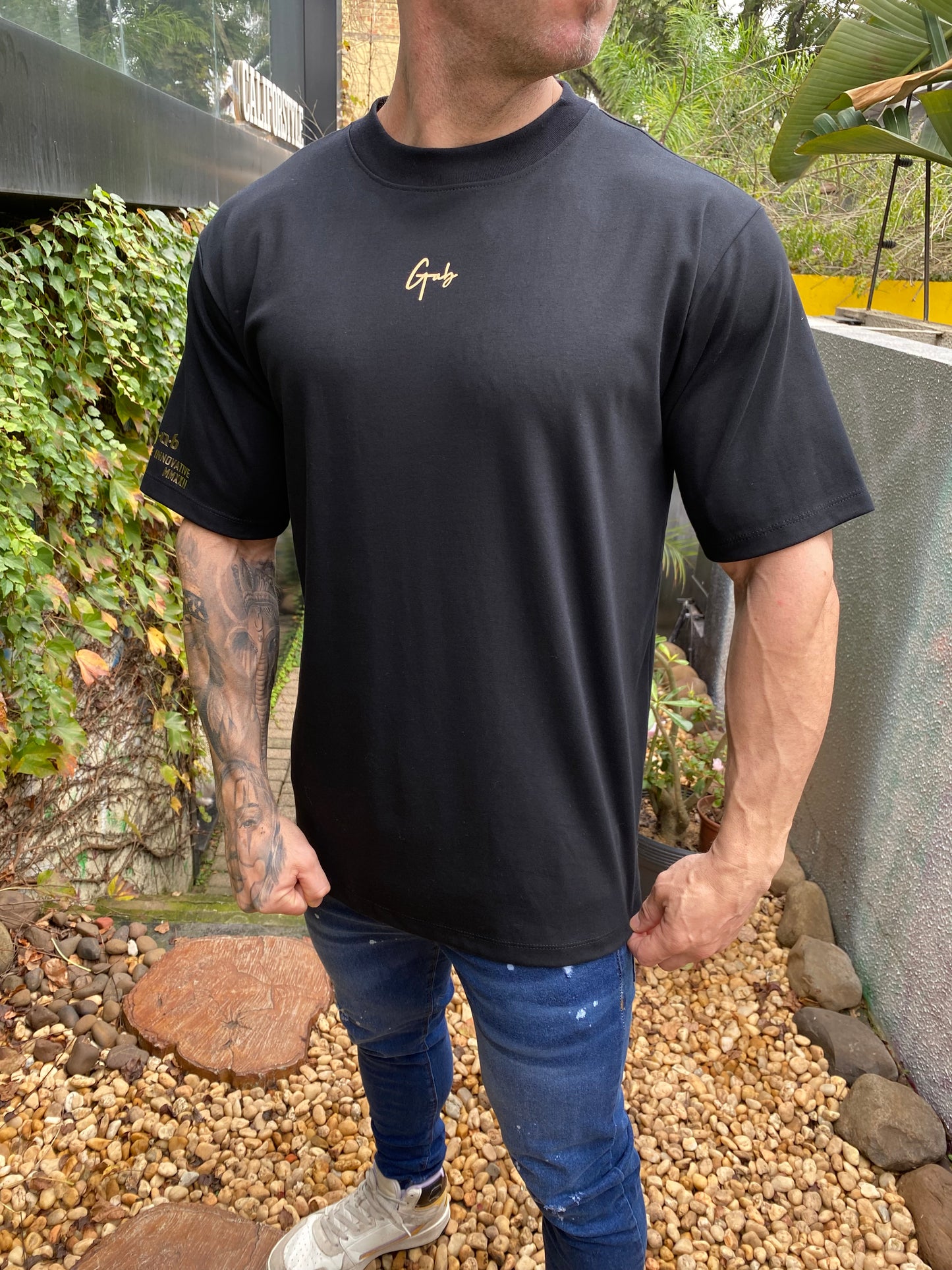 Camiseta Oversized GAB Black Gold