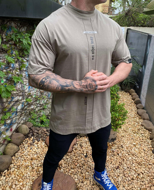 Camiseta Oversized Kaki