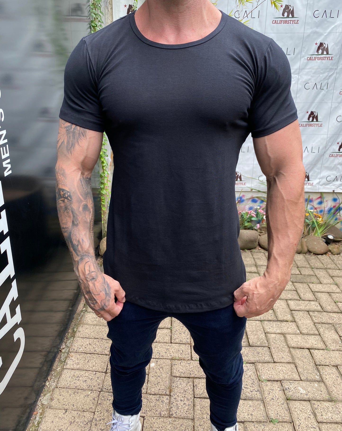 Camiseta Long Line Black