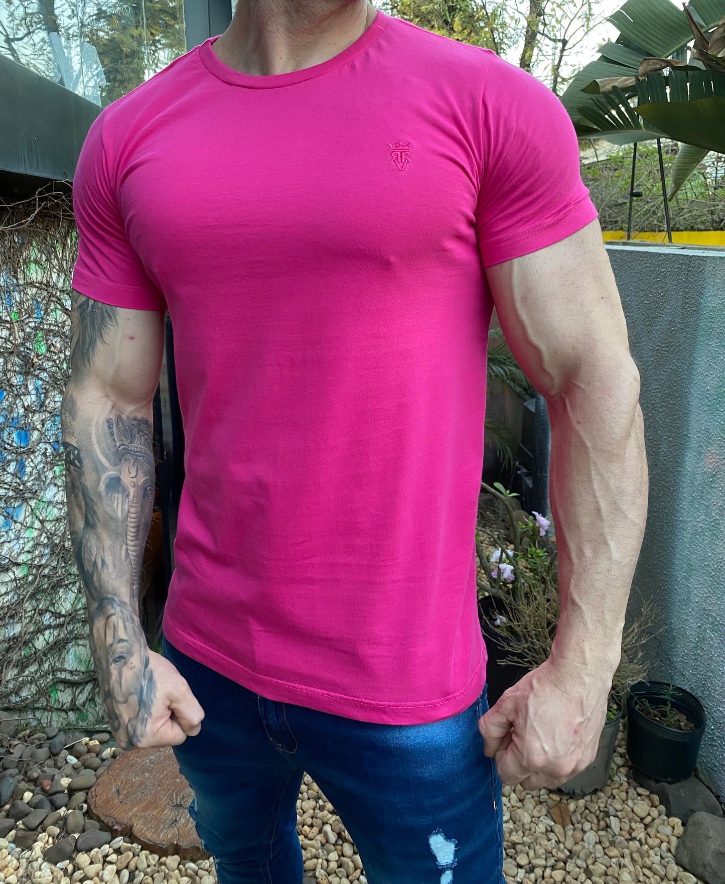 Camiseta Algodão Pink
