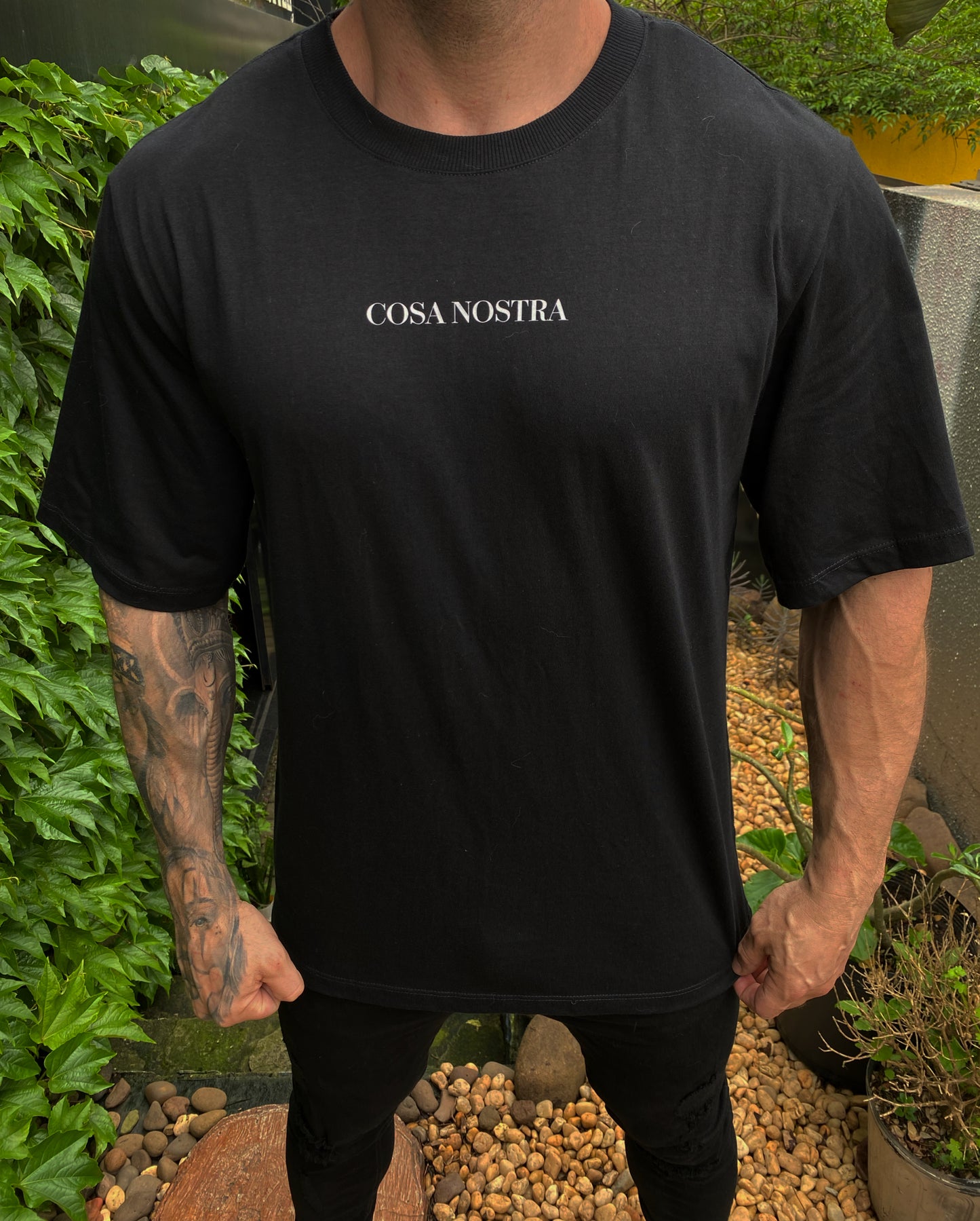 Camiseta Oversized Cosa Nostra Black