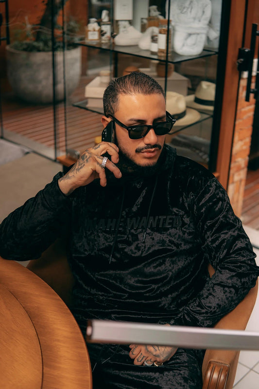 Moletom Canguru Mahe Black Gloss