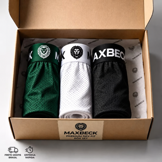 Kit com 3 Cuecas Boxer cores sortidas ( Melhor preço do mercado)