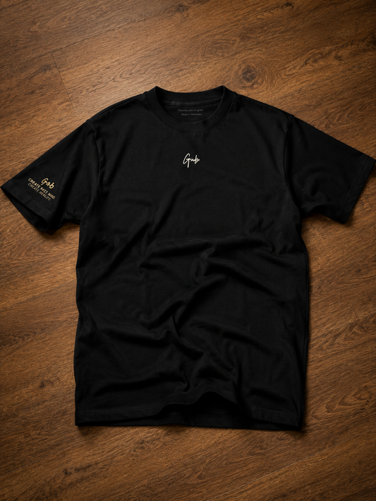 Camiseta Oversized GAB Black Gold