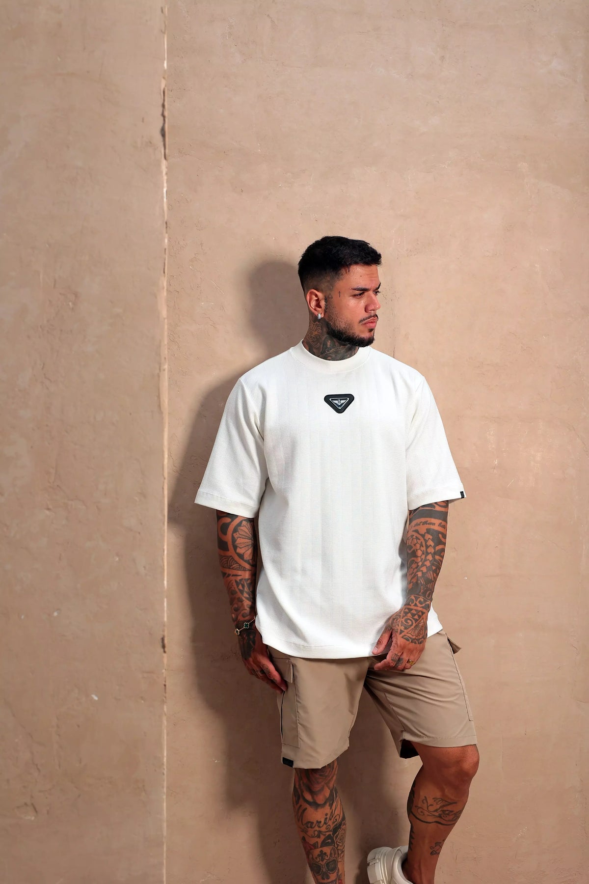 Camiseta oversized Águia Textura off white - foto 8 de 16