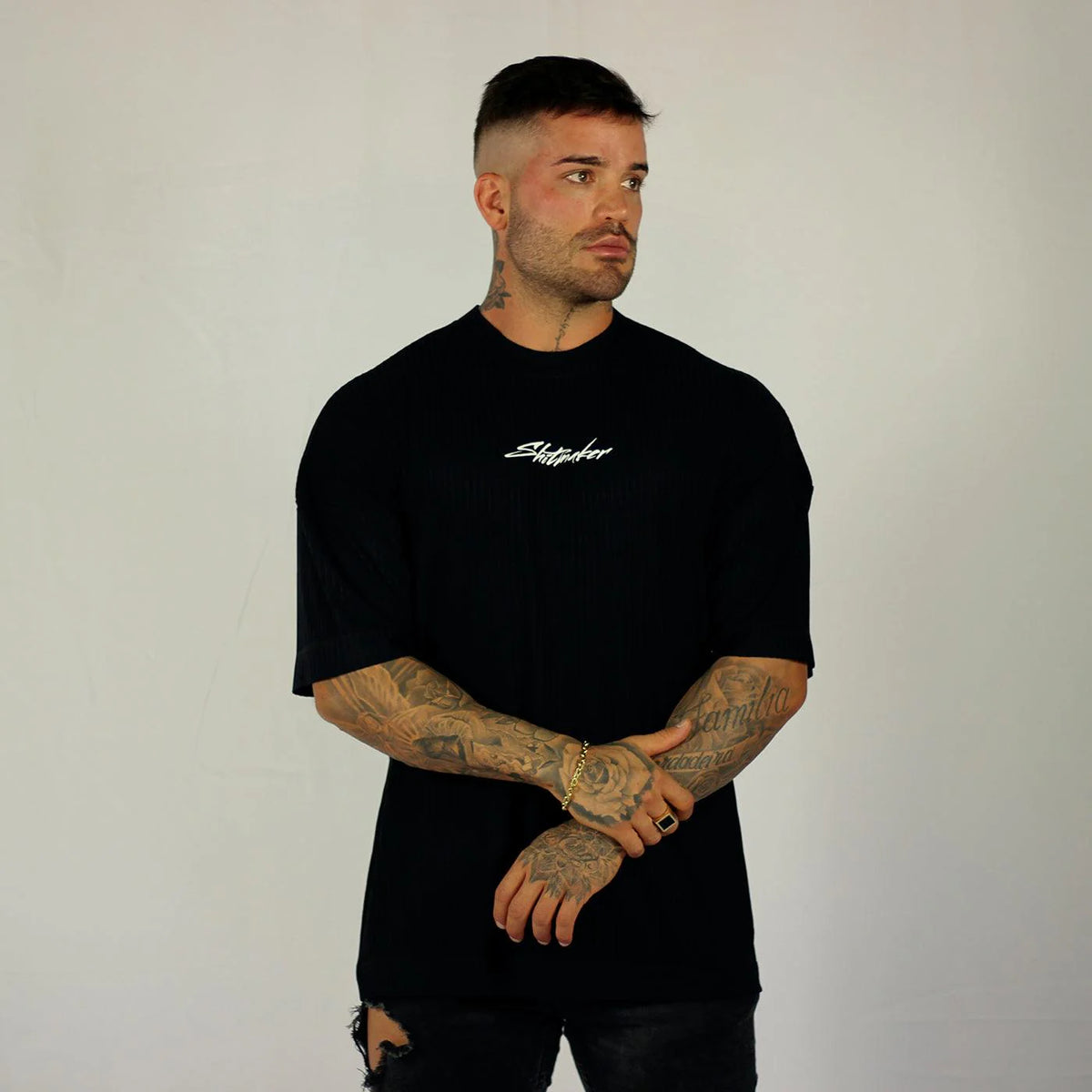 Camiseta Nothing Changes preta oversized - foto 2 de 4