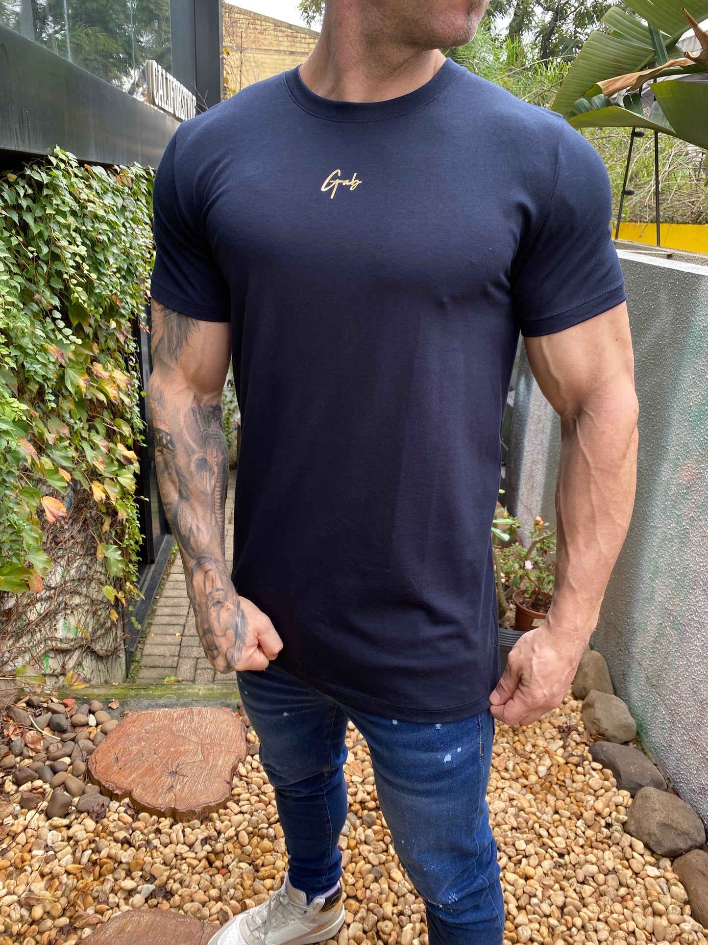 Camiseta GAB Marinho/Gold