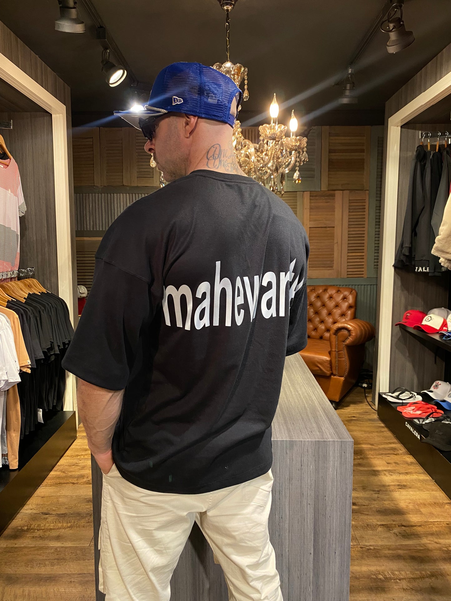 Camiseta Oversized Mahe Black Silver