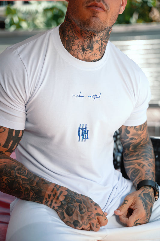 Camiseta Mahe White Blue Stars
