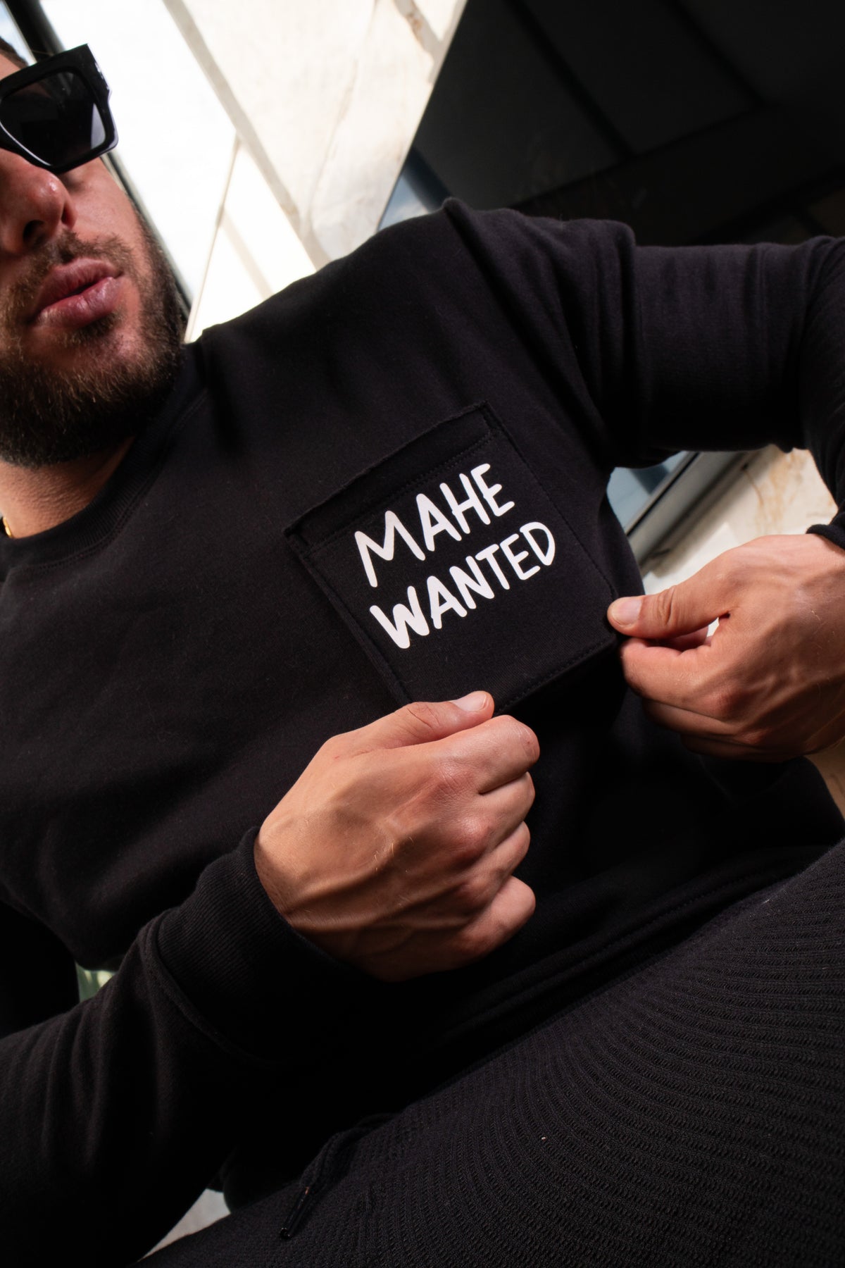 Camiseta manga longa Mahe Blackridge preta
