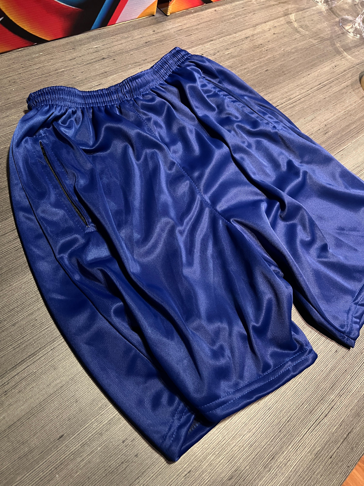 Shorts Ziper azul plissado - foto 8 de 12