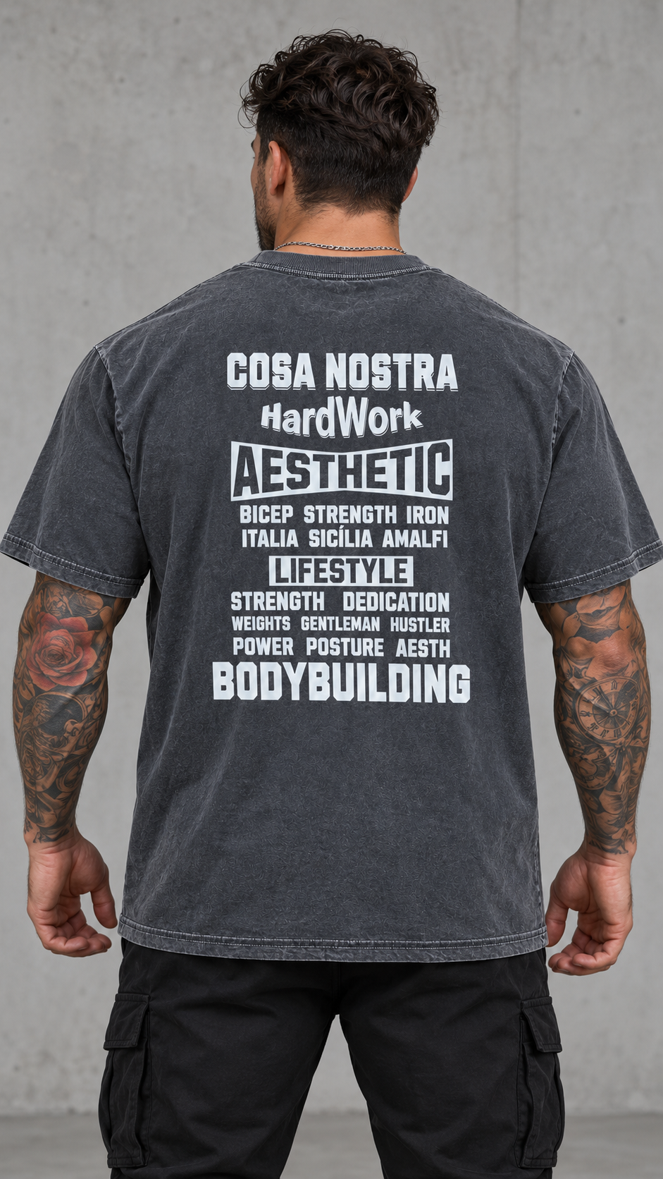 Camiseta Cosa Nostra Marmorizada