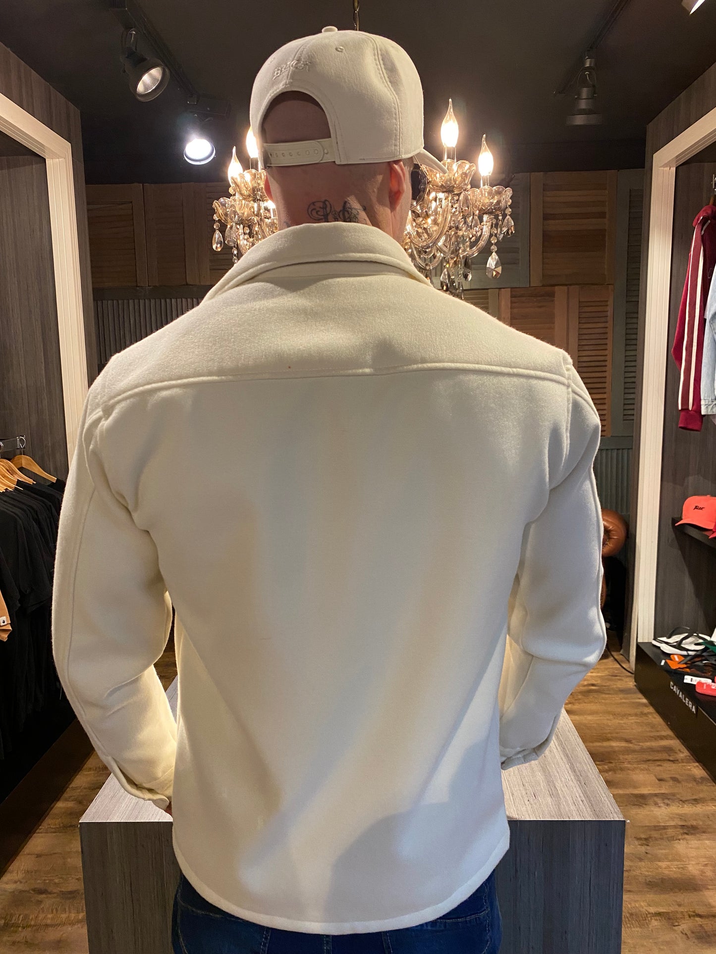 Casaco Lã Batida Off White