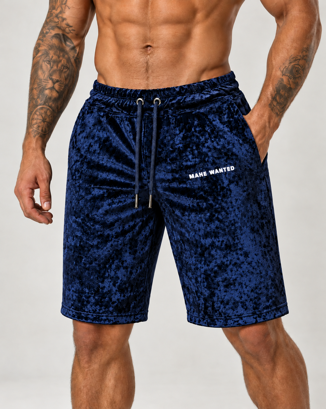 Bermuda Mahe Skinny Holografic Marinho