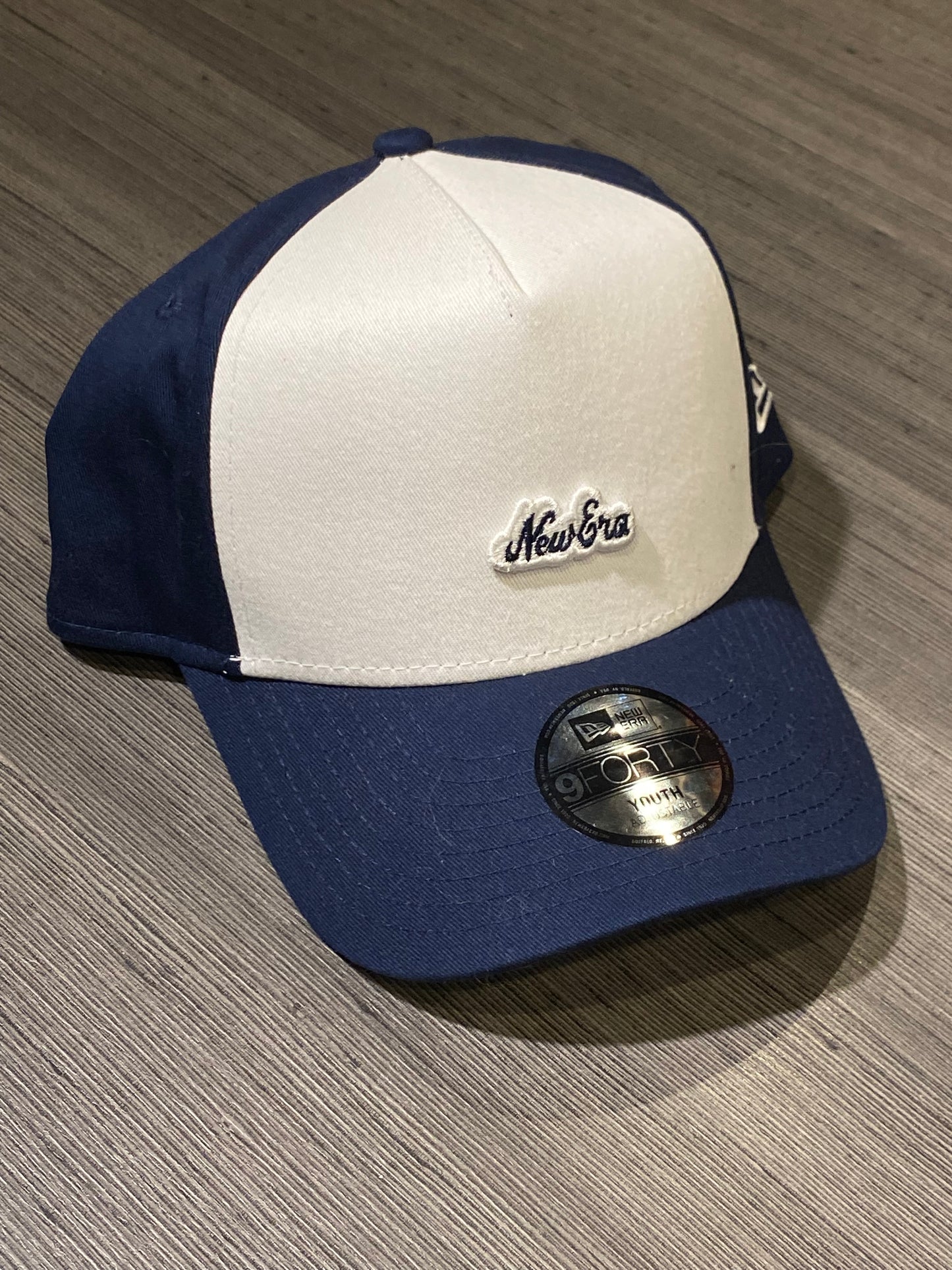 Boné New Era Infantil Azul Marinho/ Branco
