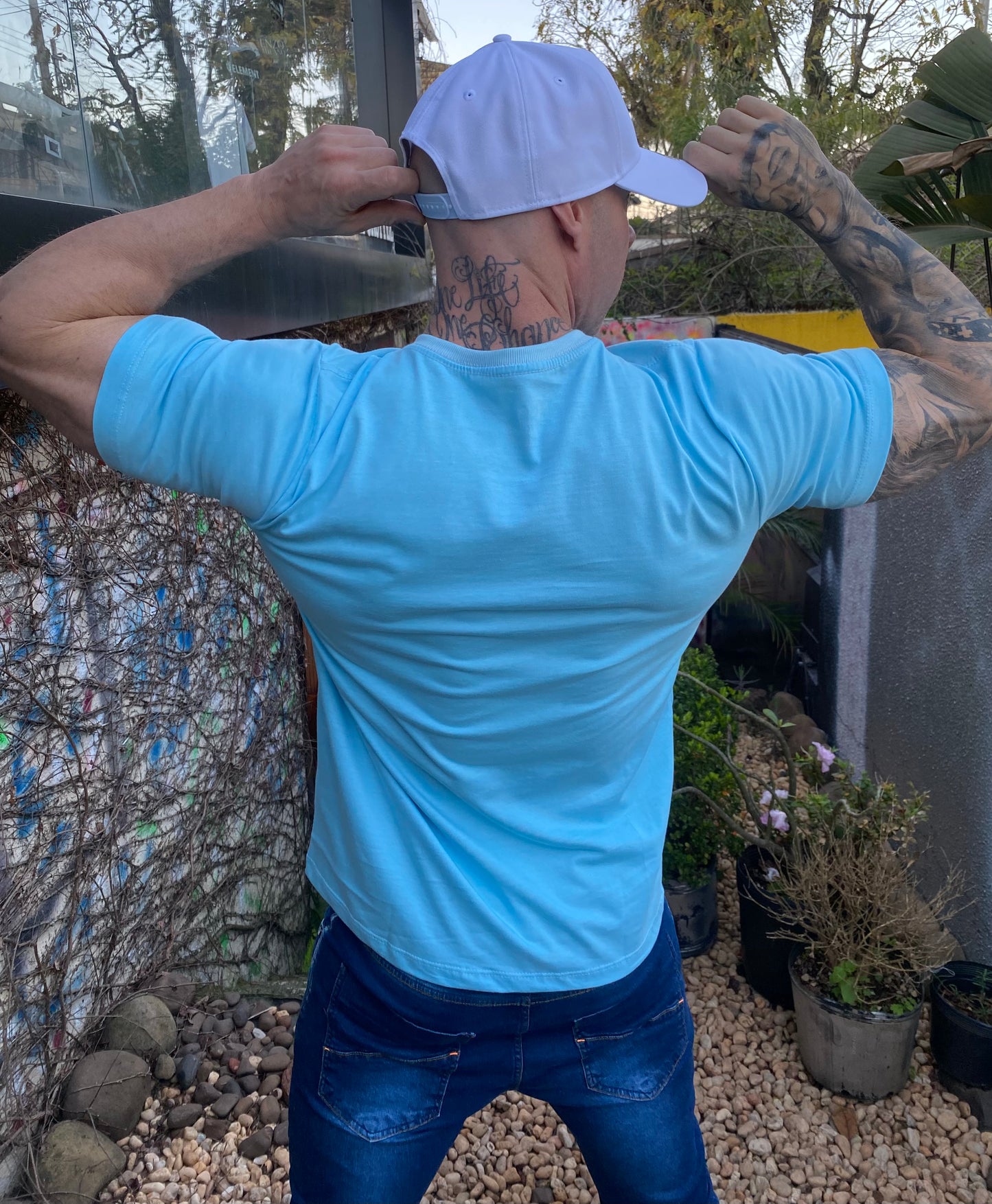 Camiseta Algodão Celeste