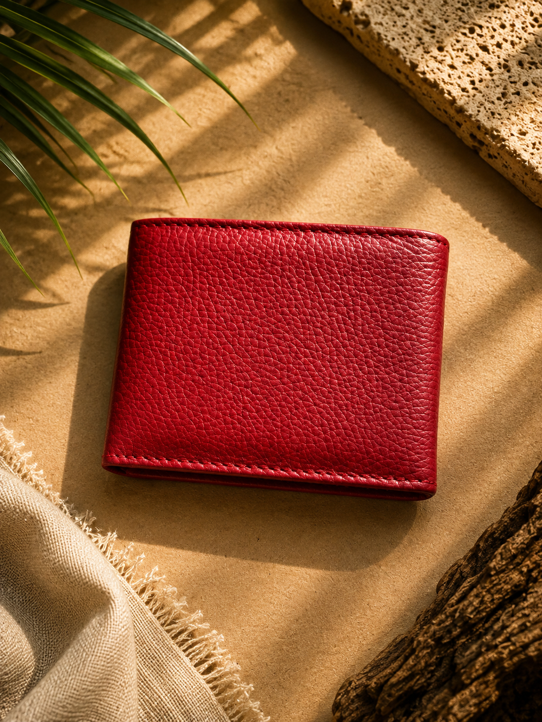 Carteira Mahe Red couro