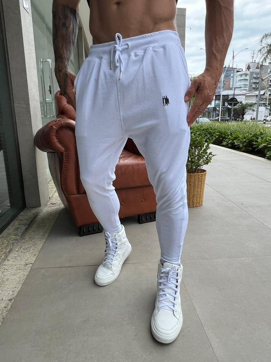 Calça Mahe Skinny Branca Canelada